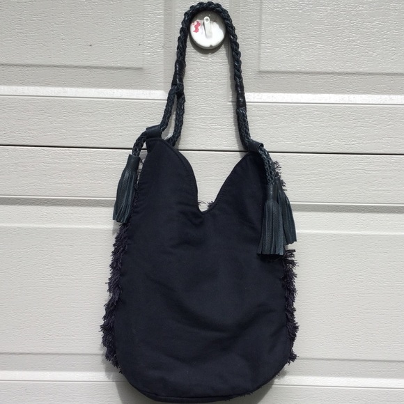 New Anthropologie ibBan Black Handmade Beaded Bag - Picture 5 of 8